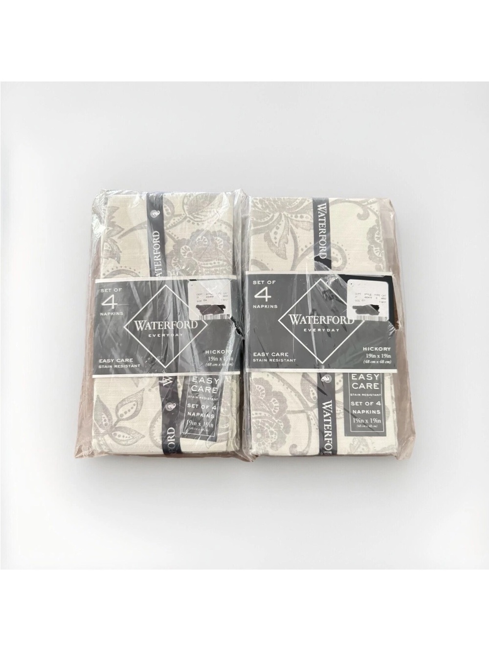 Waterford Hickory Set Of Eight 19”x19” Cotton Table Napkins